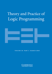 Theory and Practice of Logic Programming Volume 10 - Issue 2 -