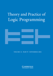 Theory and Practice of Logic Programming Volume 11 - Issue 6 -