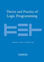 Theory and Practice of Logic Programming Volume 13 - Issue 1 -