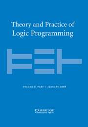 Theory and Practice of Logic Programming Volume 8 - Issue 1 -