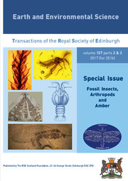 Earth and Environmental Science Transactions of The Royal Society of Edinburgh Volume 107 - Issue 2-3 -  Fossil Insects, Arthropods and Amber