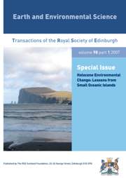 Earth and Environmental Science Transactions of The Royal Society of Edinburgh Volume 98 - Issue 1 -