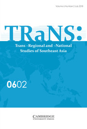 TRaNS: Trans-Regional and -National Studies of Southeast Asia Volume 6 - Issue 2 -