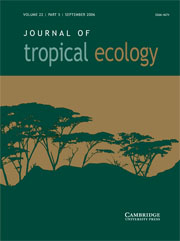 Journal of Tropical Ecology Volume 22 - Issue 5 -