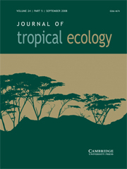 Journal of Tropical Ecology Volume 24 - Issue 5 -