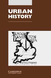 Urban History Volume 30 - Issue 2 -