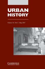 Urban History Volume 34 - Issue 1 -