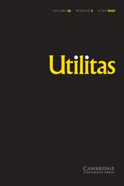 Utilitas Volume 19 - Issue 2 -