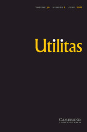 Utilitas Volume 30 - Issue 2 -