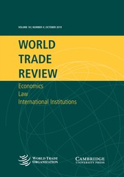 World Trade Review Volume 18 - Issue 4 -