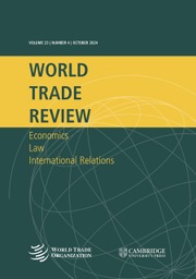 World Trade Review Volume 23 - Issue 4 -